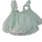 Sunday in Brooklyn Anthropologie Sunday Brooklyn Mint Green XS Tulle tank Photo 6