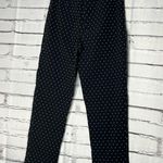 Zac & Rachel Polka Dot Pull‑On Pants 6 Black White Casual Stretch Ankle Straight Photo 7