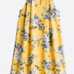 French Grey Yellow Floral Dress Photo 0