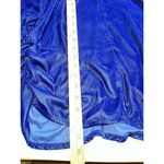 ASOS  Royal Blue Velvet Long Sleeve Cut Out Long Blouse Size 4‎ NWT Photo 1