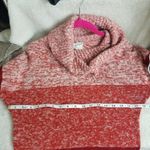 Love Rocks Lightweight short sleeve scoop neck knit sweater . Women's Small Red Photo 5