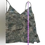 Seafolly Standard Printed Sleeveless Cami Cover Up Tank Top Safari Spot Black Photo 5