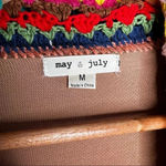May & July  Boho Crochet Trim Open Cardigan Size Medium Photo 4