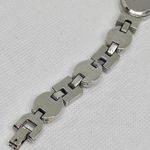 Women quartz analog watch silver tone 18mm links bracelet size 7.5” running Photo 7