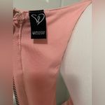 Windsor  Blush Pink Front Knot Short Long Open Sides Lined Dress Small Zip-up Y2K Photo 6