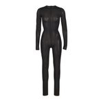 SKIMS NWT SHEER SCULPT CATSUIT IN ONYX Black sz 2X Photo 2