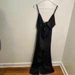 Sleeveless Black Jumpsuit Surplice Neck Tie Back M Size M Photo 4