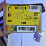 Birki’s Gizeh Purple Sandals with flower snap . Tofino Birkenstock size 38 Photo 12