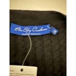 Women's White Black Lightweight Silk Mongolian Cashmere Cardigan Sweater M NWT Size M Photo 3