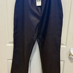 Ralph Lauren  Faux burgundy leather stretch pant 8 Photo 0