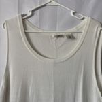 Laura Ashley  White Sleeveless Sweater Top Tank Size‎ XL Photo 2