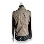 Eileen Fisher Womens Jacket Medium Petite $178 Waxed 100% Organic Linen Moto Photo 6