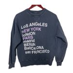 ANINE BING  City Love Sweatshirt in grey sz XS Photo 0