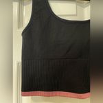 Outdoor Voices  Seamless Rib Longline Bra in Black Photo 8