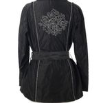 Chico's Chico’s Julitta Black Rain Jacket Photo 2