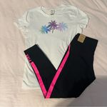Victoria's Secret PINK Victoria’s Secret tropical shirt and leggings set Photo 0