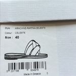 Ancient Greek Sandals Arachne Raffia Celeste Size 9 Photo 4