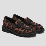 Vivaia Francesca Platform Chunky Penny Preppy Minimalist Brown Leopard Loafer 7 Photo 1