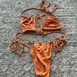Lovers + Friends  treasure orange bikini Photo 0