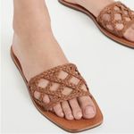 Schutz NEW  Ericka Leather Braided Woven Slide Sandal Shoe Wood Size 6.5 Photo 0