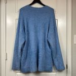Show Me Your Mumu Cozy Forever Fuzzy Blue Oversized Sweater or Dress Size XL Photo 2