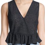 BCBGeneration women's black eyelet crop top Size S Photo 5