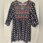 Umgee  Boho Babydoll Patterned Festival Dress L Photo 2