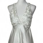 Flora Satin Midi Maxi Gown White Size M Photo 1