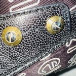 Henri Bendel Signature Brown Logo Speedy Satchel Large Handbag 13"x7x8 Gold Photo 10