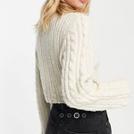 & Other Stories NWT &Other Stories wool blend high neck cropped sweater in beige melange large Photo 1