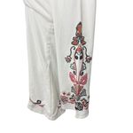 Free People  Dress Floral Bell Sleeve Ivory 4 Hippie Folk Flare Embroidered Fairy Photo 5