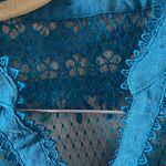 Sweet Wanderer  Turquoise Lace Blouse small Photo 8