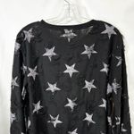 Roberto Cavalli XL Top Black Star Distressed Italy David Rose Grunge Goth 1416 Photo 7
