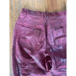 Vintage Margaret Godfrey High Rise Burgundy/Red 100% Leather Suede Pants, sz 12 Red Photo 5