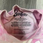 Women’s Barbie Pink Tie Dye Cropped Shirt Size Small Photo 3