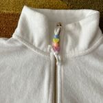 Stoney Clover Lane for Target White Terrycloth Cropped Quarter Zip Pullover XS Photo 1