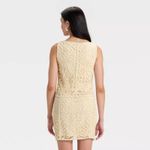 A New Day  NWT Women's Crochet Tank Top Tan Size S Photo 2