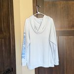 PINK - Victoria's Secret PINK Victoria’s Secret Women’s Campus Hoodie Baby Blue Sweatshirt Size Large NWT Photo 1