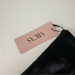 Micas NWT  Contrast Pleated Faux Leather Mini Skirt Photo 1