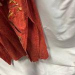 Vintage Koret Women 16W Linen Blend Maxi Dress Outfit Set Embroidered New Orange Photo 11