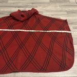 Coco + Carmen  Maroon Red W/Black lining Poncho Photo 4