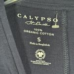 Calypso St. Barth Cropped T Shirt Women S Navy Organic Cotton Minimalist Coastal Photo 5