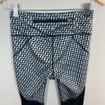 Athleta Leggings XS Gray White Checkered Capri Cropped Activewear Athletic Women Photo 5