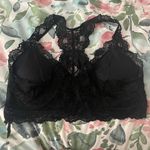 Aeropostale NWOT  black lace razorback padded bralette. Size Small Photo 2