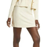 Saylor  Cableknit Cropped Ivory Cardigan Photo 0