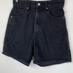 ZARA Bermuda Mom Short Black Denim Shorts Sz 0 Photo 4