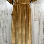 Baltic Born  Katelyn Velvet Maxi Dress Gold L | NWT | Wrap Style | MSRP $90 Photo 0