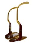 Playboy Vintage Oversized gradient Ombre Amber and Maroon Sunglasses Model 4515 10 Photo 2