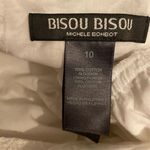 Bisou Bisou White Eyelet Halter Fit-and-Flare Dress Size 10 Casual Summer Photo 4