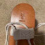 Frye NWOT  Ruth whipstitch ankle gladiator sandals white tan leather Photo 2